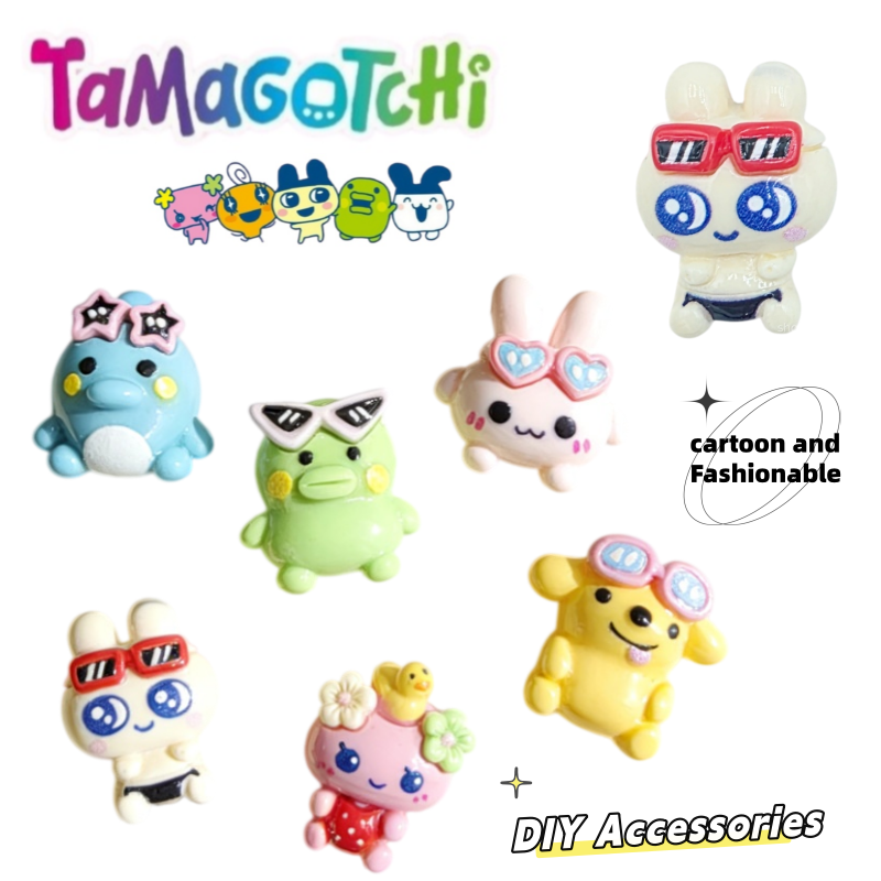 Resin Craft Kit - อุปกรณ์เสริมสำหรับตัมโกตจิ ลายมาเมกิจิและโอโอกุจิ กระเป๋าและกิ๊บติดผมดีไซน์การ์ตูนสุดสร้างสรรค์ ทันสมัย และมีเอกลักษณ์เฉพาะตัว สำหรับตกแต่ง