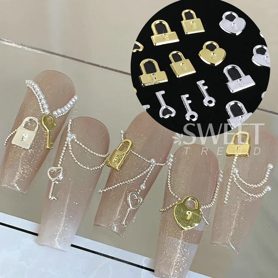12 กริดทองเงินโลหะล็อคกุญแจเล็ - Gold Foil Flakes บทวิจารณ์และราคา