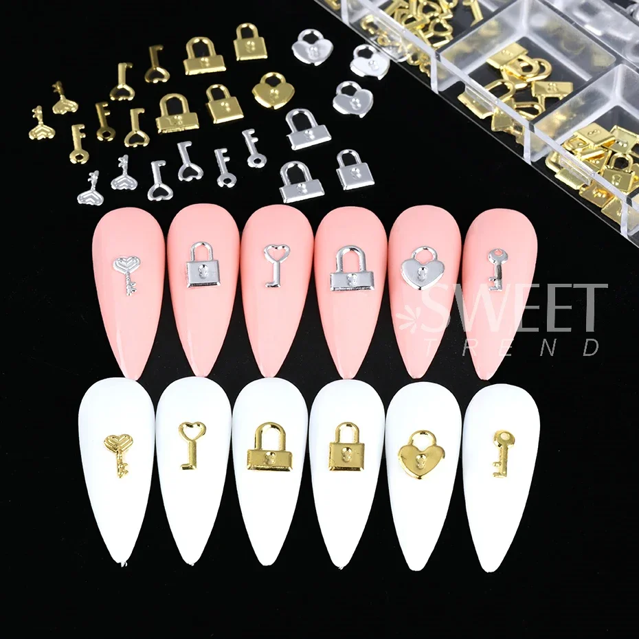 12 กริดทองเงินโลหะล็อคกุญแจเล็ - Gold Foil Flakes บทวิจารณ์และราคา