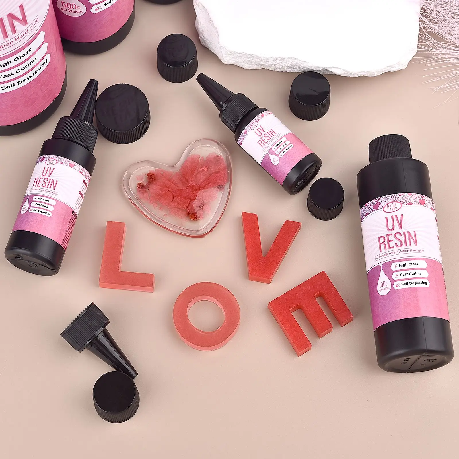 กาวอีพ็อกซี่ใสแห้งเร็ว 20-1000 - Epoxy Uv Resin Kit บทวิจารณ์และราคา