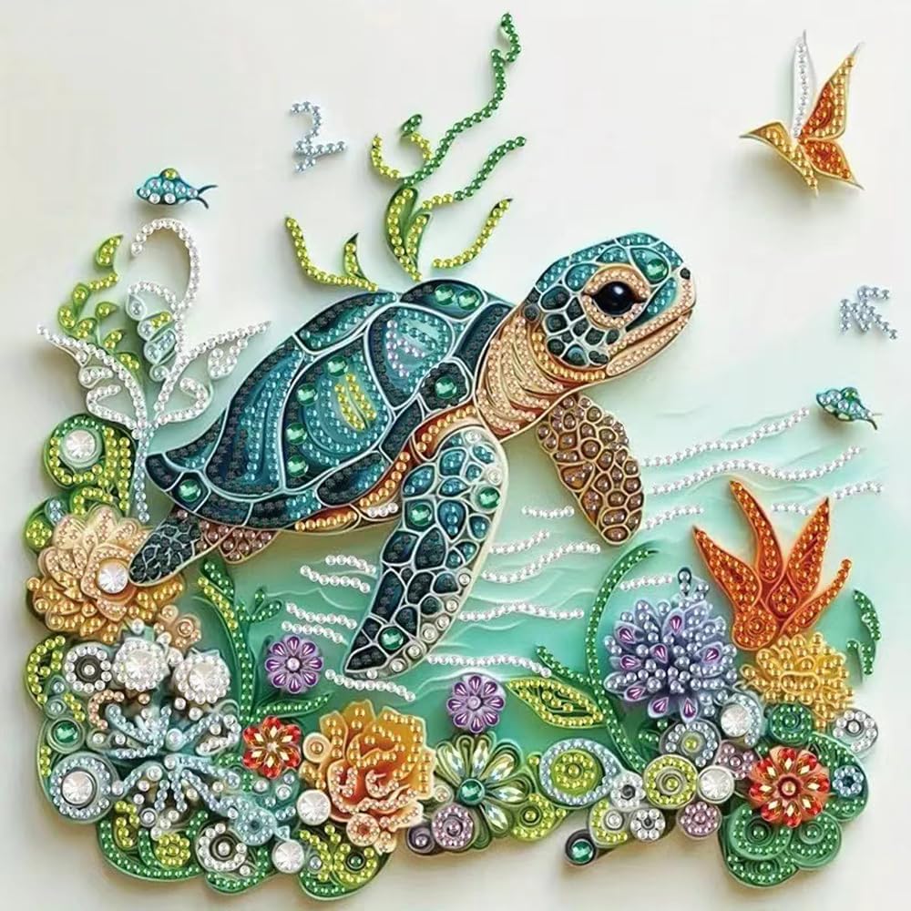ชุดภาพวาดเพชรรูปเต่าทะเลสำหรับ - Resin Craft Kit บทวิจารณ์และราคา