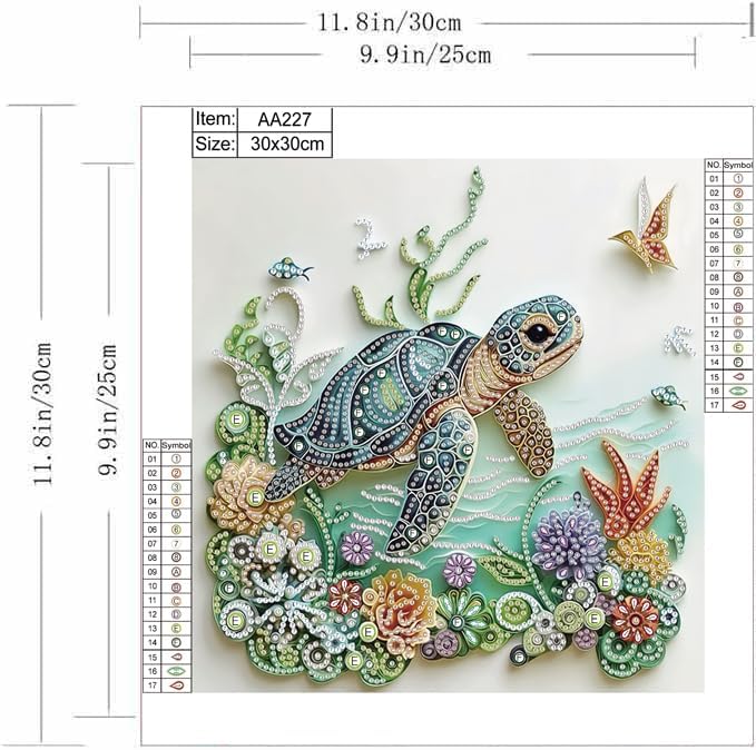 ชุดภาพวาดเพชรรูปเต่าทะเลสำหรับ - Resin Craft Kit บทวิจารณ์และราคา