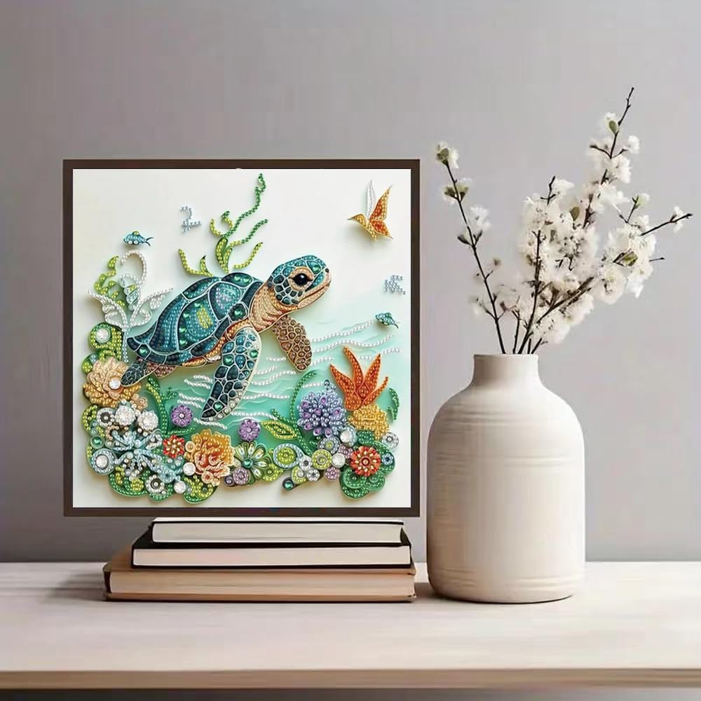 ชุดภาพวาดเพชรรูปเต่าทะเลสำหรับ - Resin Craft Kit บทวิจารณ์และราคา