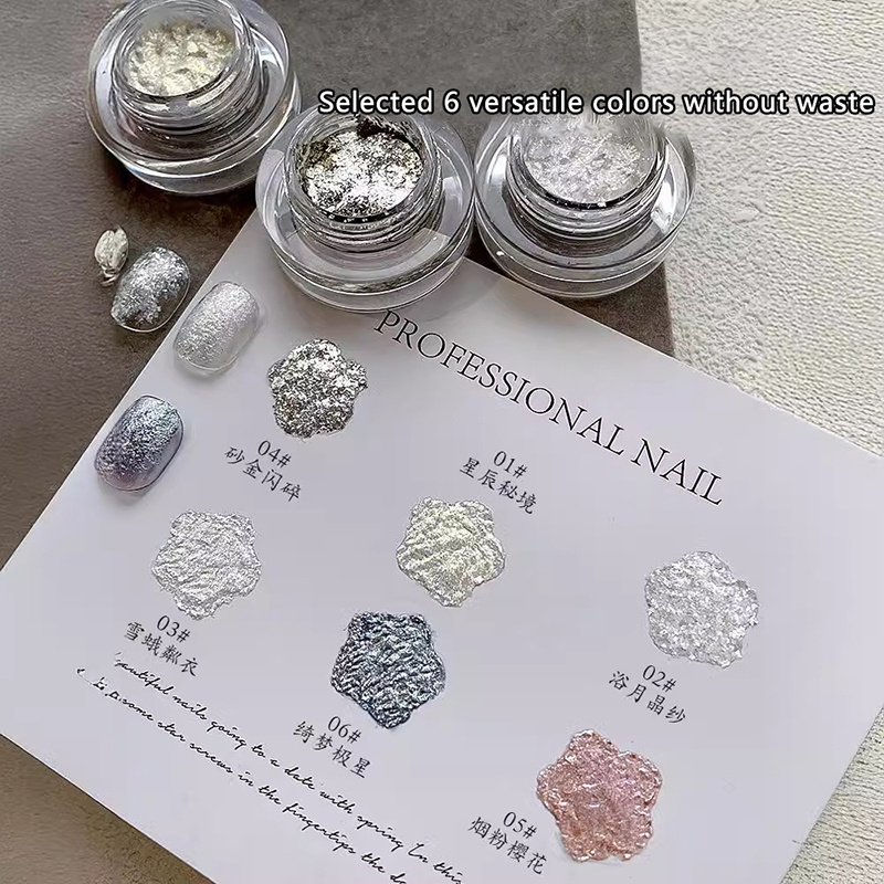 เจลเคลือบเล็บแกะสลักลายทรายยิป - Gold Foil Flakes บทวิจารณ์และราคา