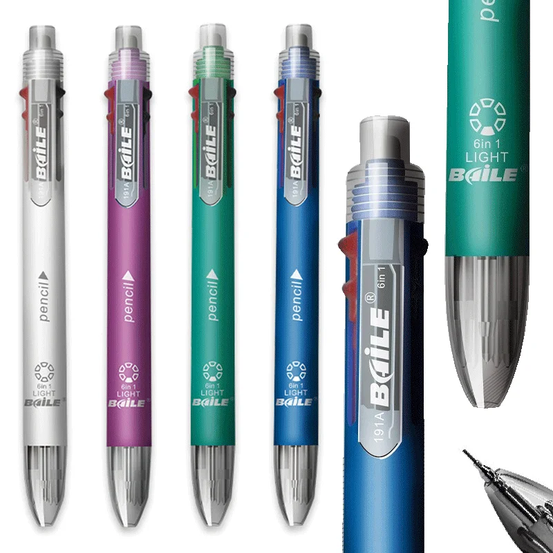 4/12 ชิ้น 6 อิน 1 ปากกาหลายสี  - Staedtler Pencil Lumocolor บทวิจารณ์และราคา