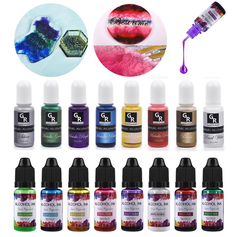 10Ml/15Ml หมึกแอลกอฮอล์เรซิ่น  - Resin Dye Alcohol บทวิจารณ์และราคา