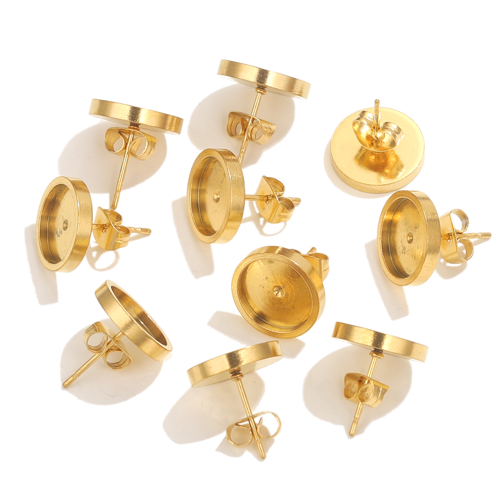 10pcs สแตนเลสสตีลต่างหูสตั๊ดกล - Resin Craft Kit บทวิจารณ์และราคา
