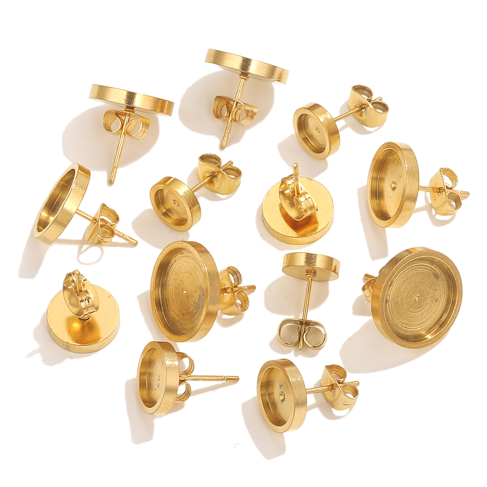10pcs สแตนเลสสตีลต่างหูสตั๊ดกล - Resin Craft Kit บทวิจารณ์และราคา