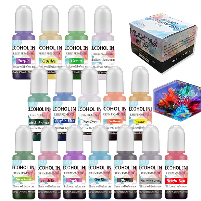 ชุดหมึกแอลกอฮอล์แขนเม็ดสีเรซิน - Epoxy Uv Resin Kit บทวิจารณ์และราคา